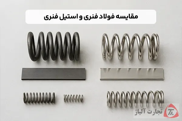 مقایسه فولاد فنری و استیل فنری: کاربردها و تفاوت ها