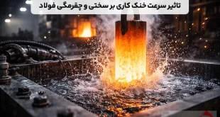تاثیر سرعت خنک کاری بر سختی و چقرمگی فولاد