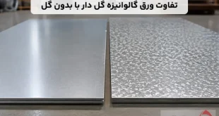 ورق گالوانیزه بدون گل چه تفاوتی با گل دار دارد؟